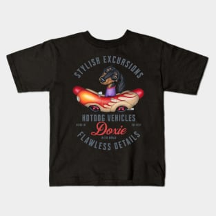 Dachshund Vehicles Kids T-Shirt